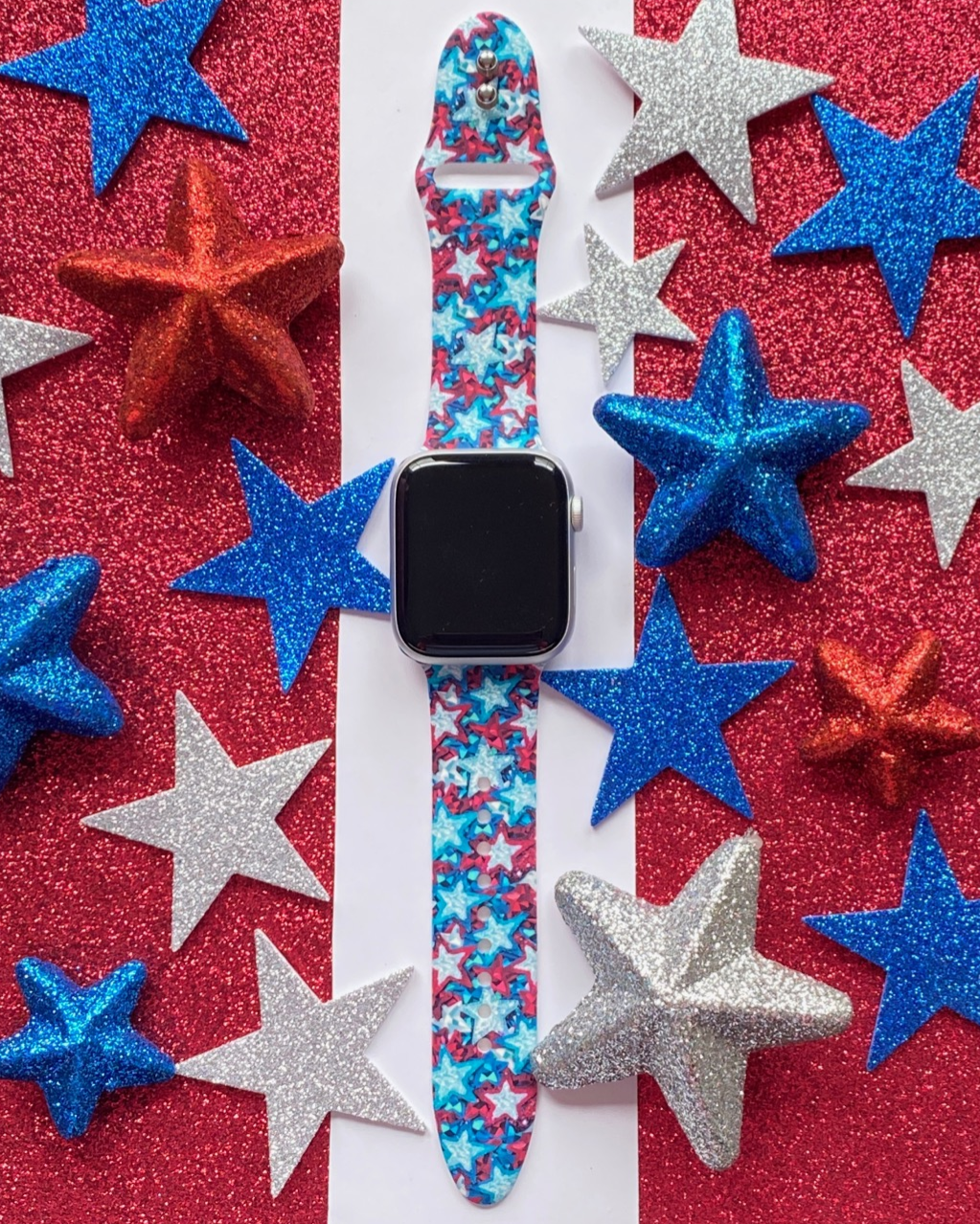 4th of July Stars Apple Watch Band