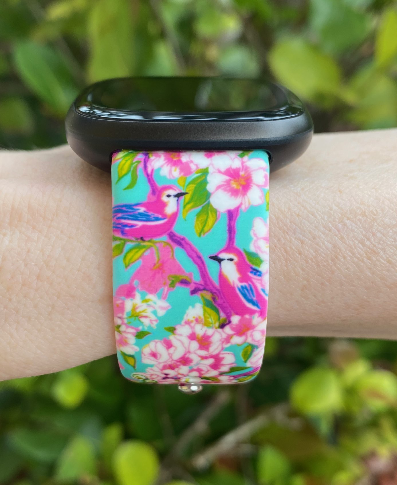 Birds and Blossoms Fitbit Versa 3/Versa 4/Sense/Sense 2 Watch Band
