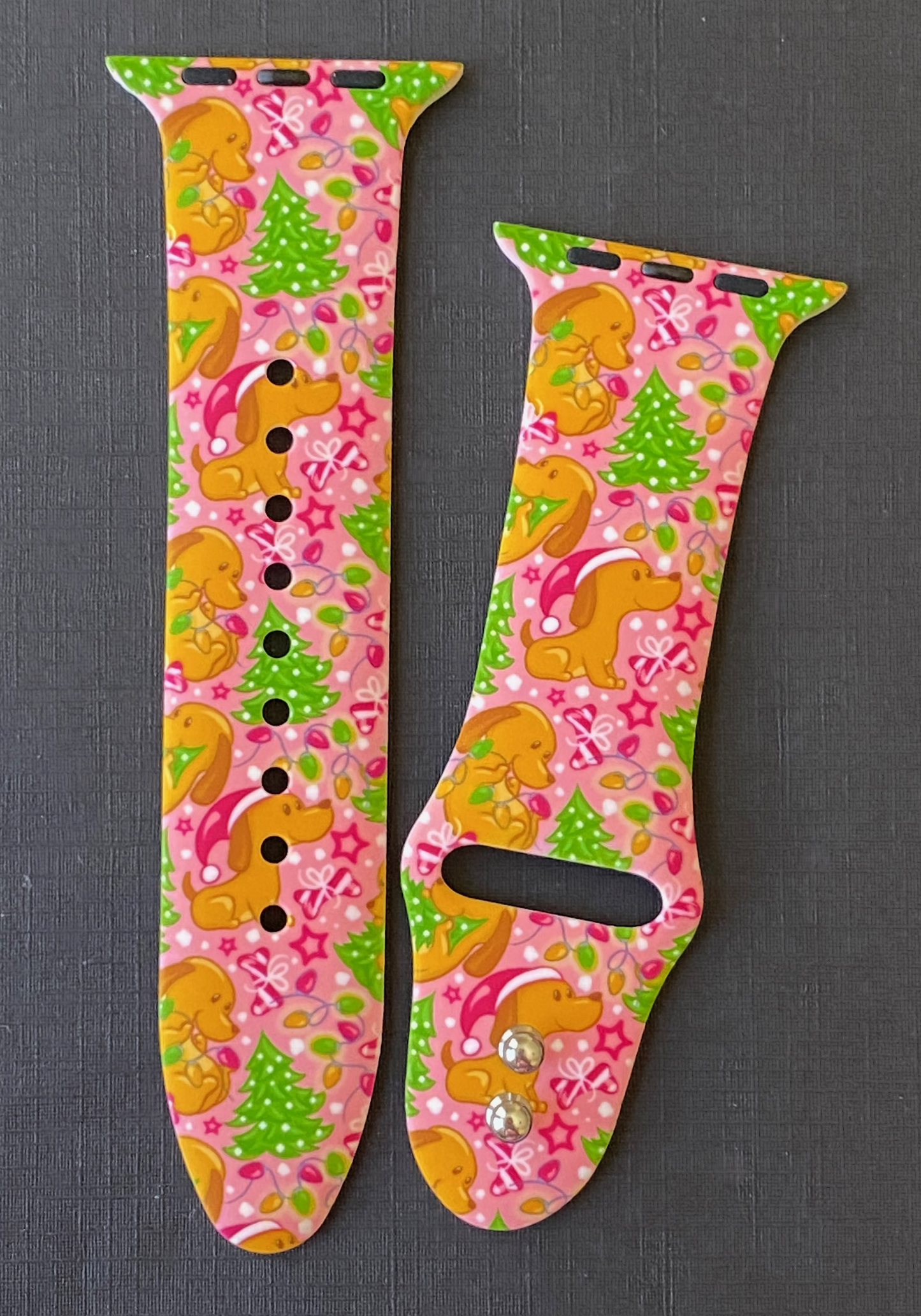 Christmas Lights Dog Apple Watch Band