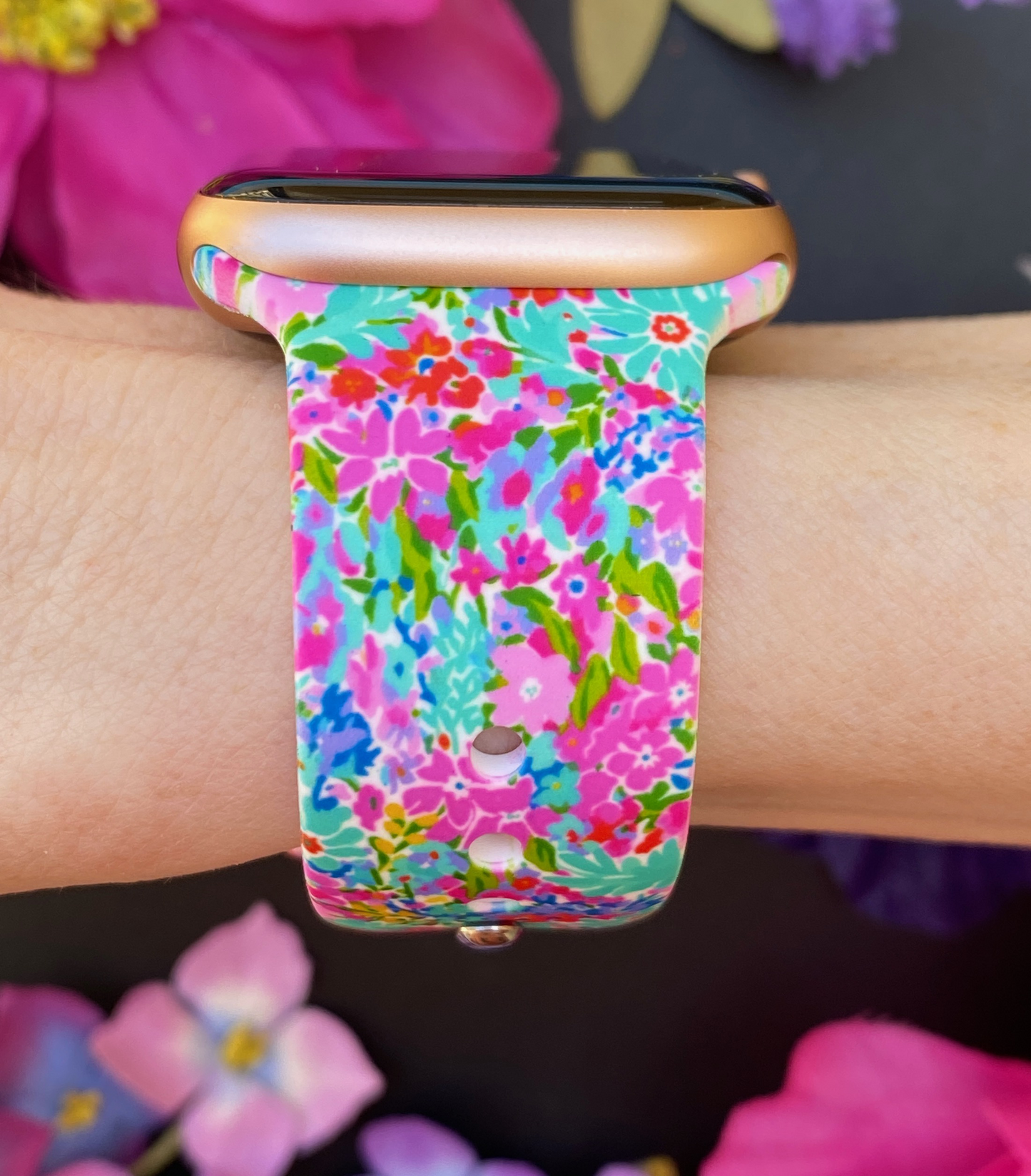 Field of Flowers Apple Watch Band