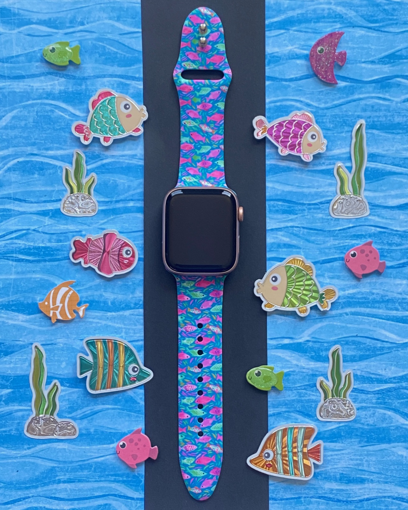 Neon Fish Apple Watch Band
