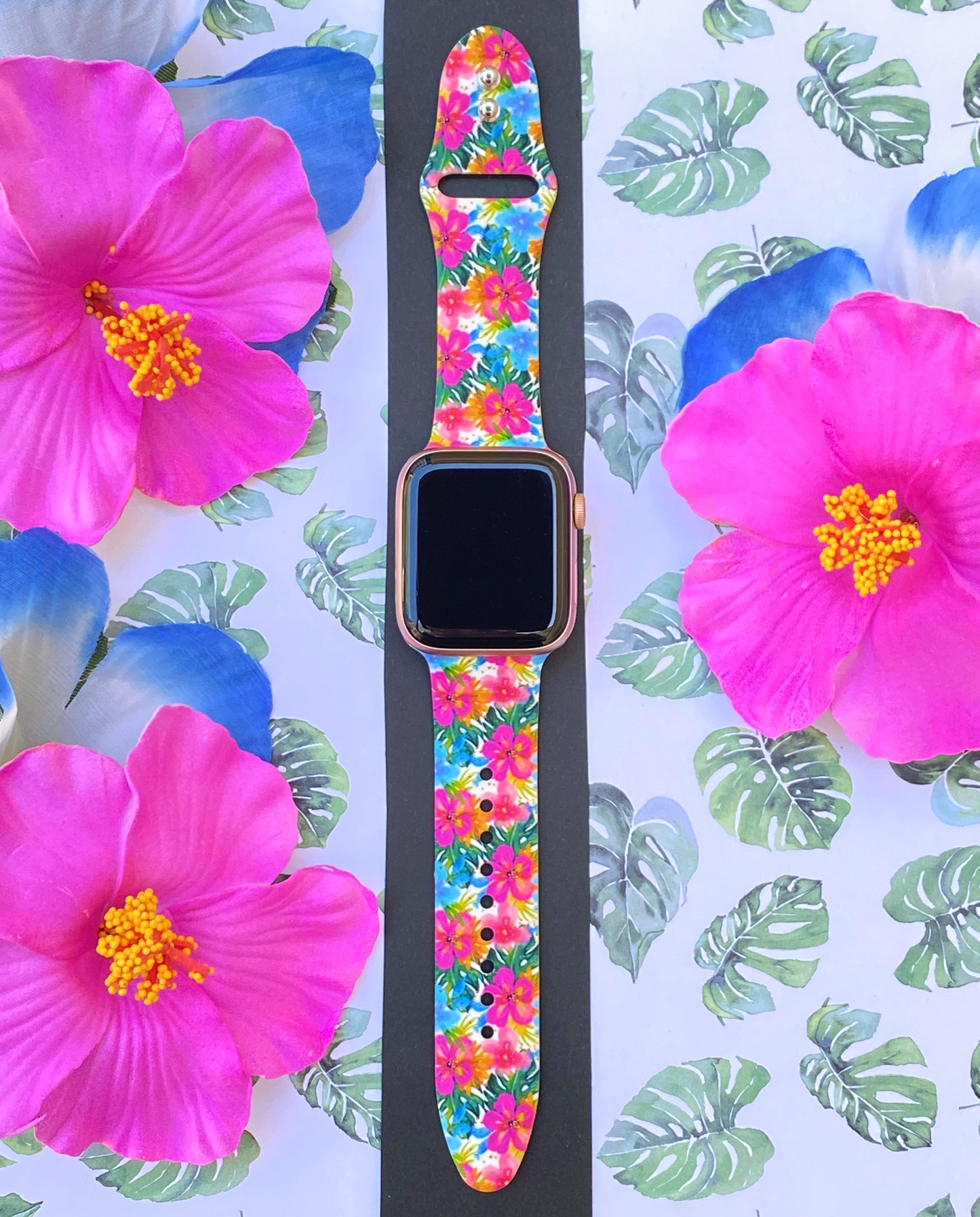 Hibiscus Apple Watch Band