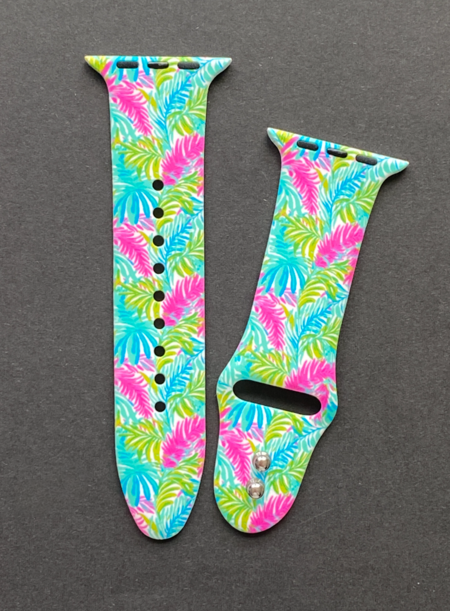 Neon Palm Fronds Apple Watch Band