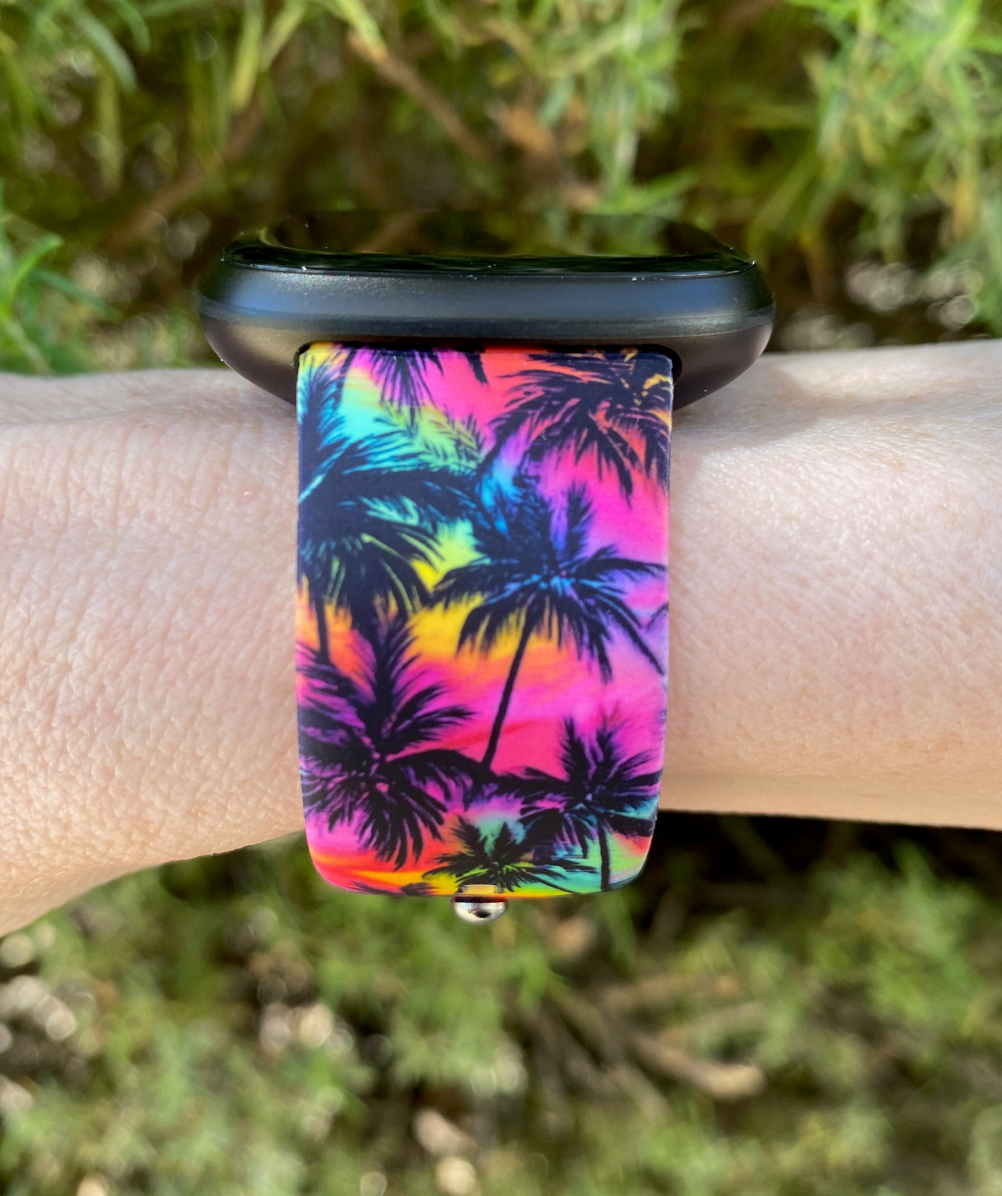 Neon Palms Fitbit Versa 3/Versa 4/Sense/Sense 2 Watch Band