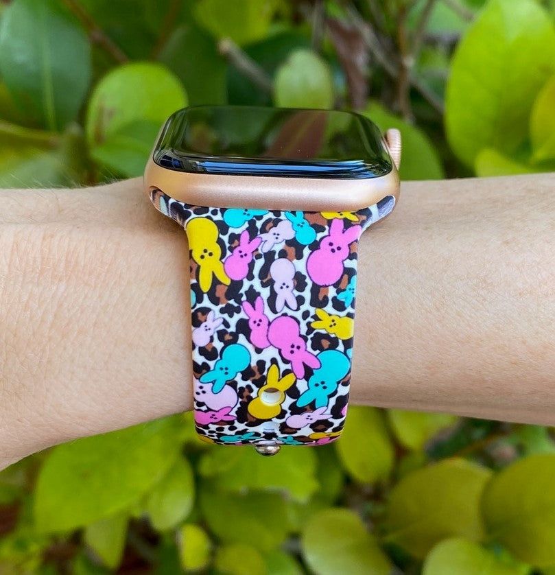 Leopard Peeps Apple Watch Band