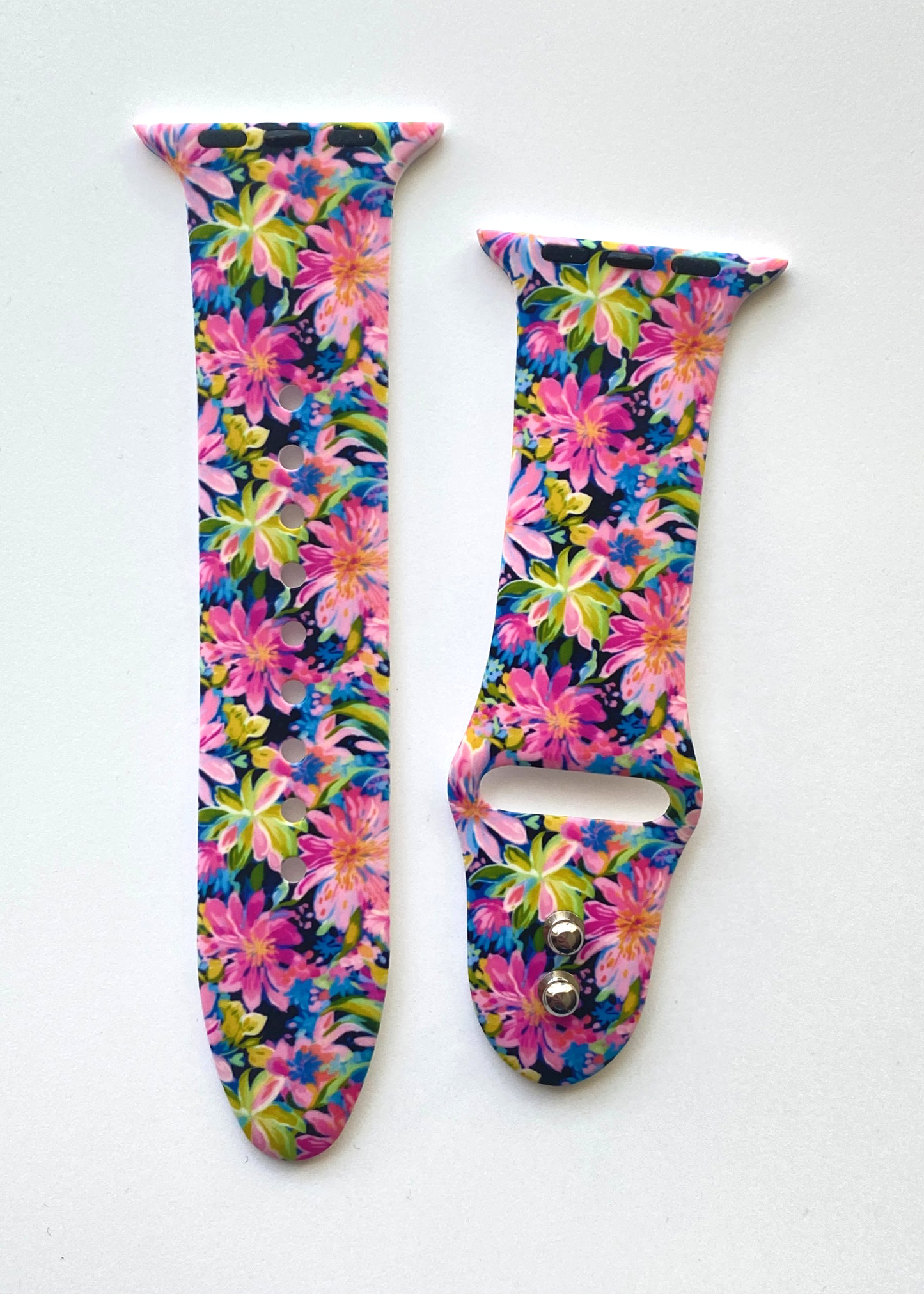 Pink Floral Apple Watch Band