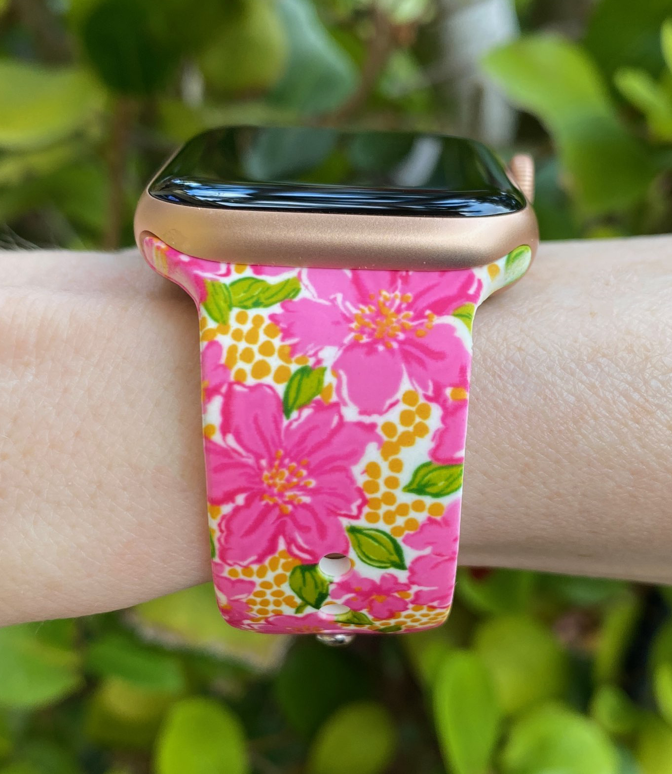Pink Blooms Apple Watch Band