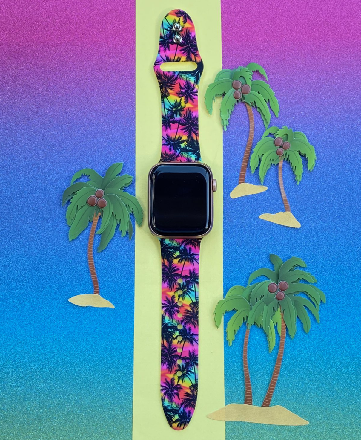 Neon Palms Apple Watch Band