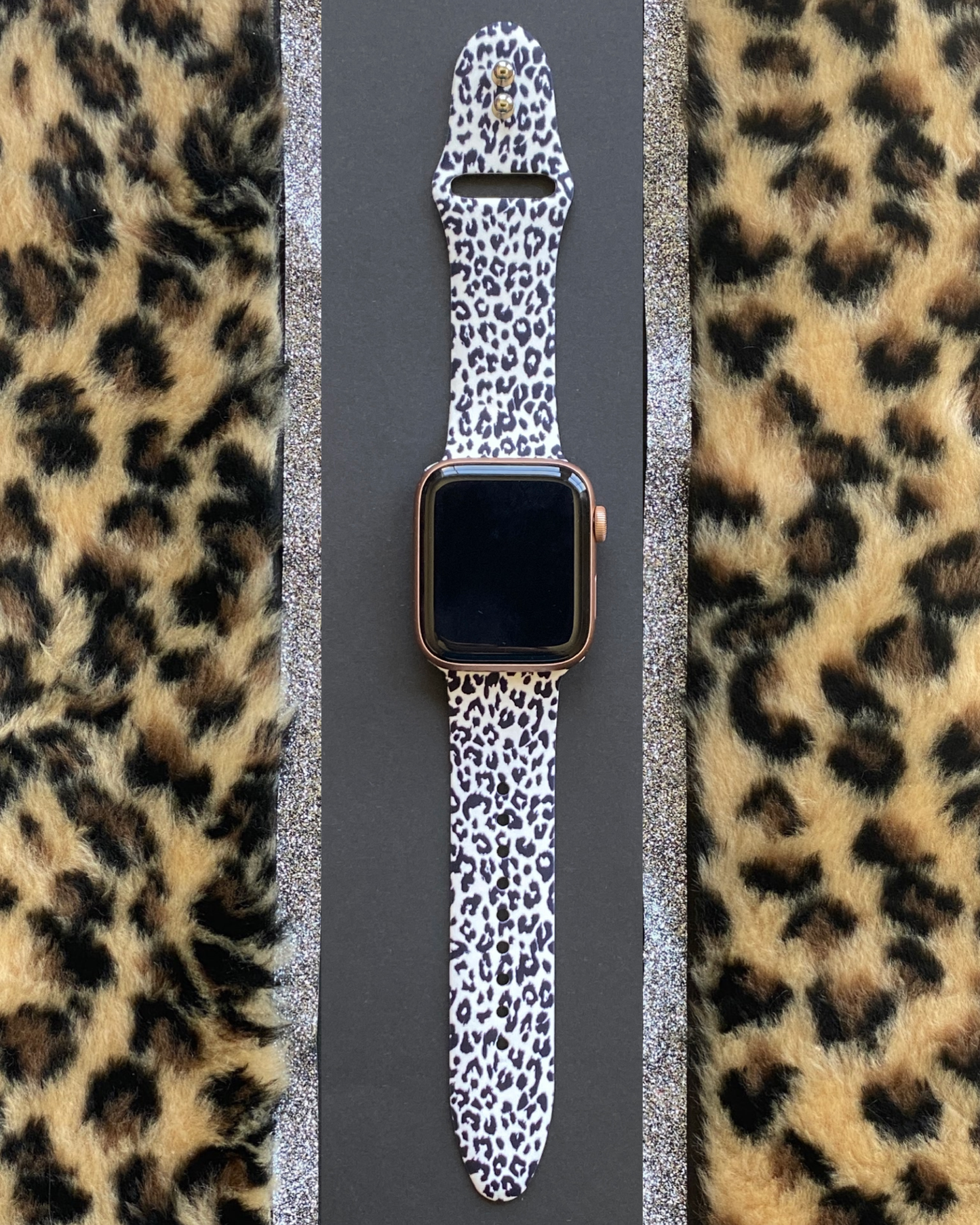 Snow Leopard Apple Watch Band