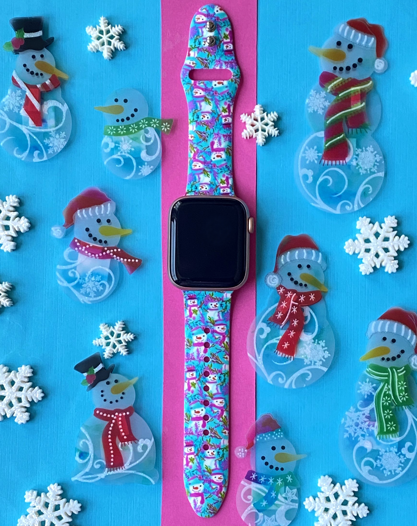 Christmas Winter Snowman Apple Watch Band