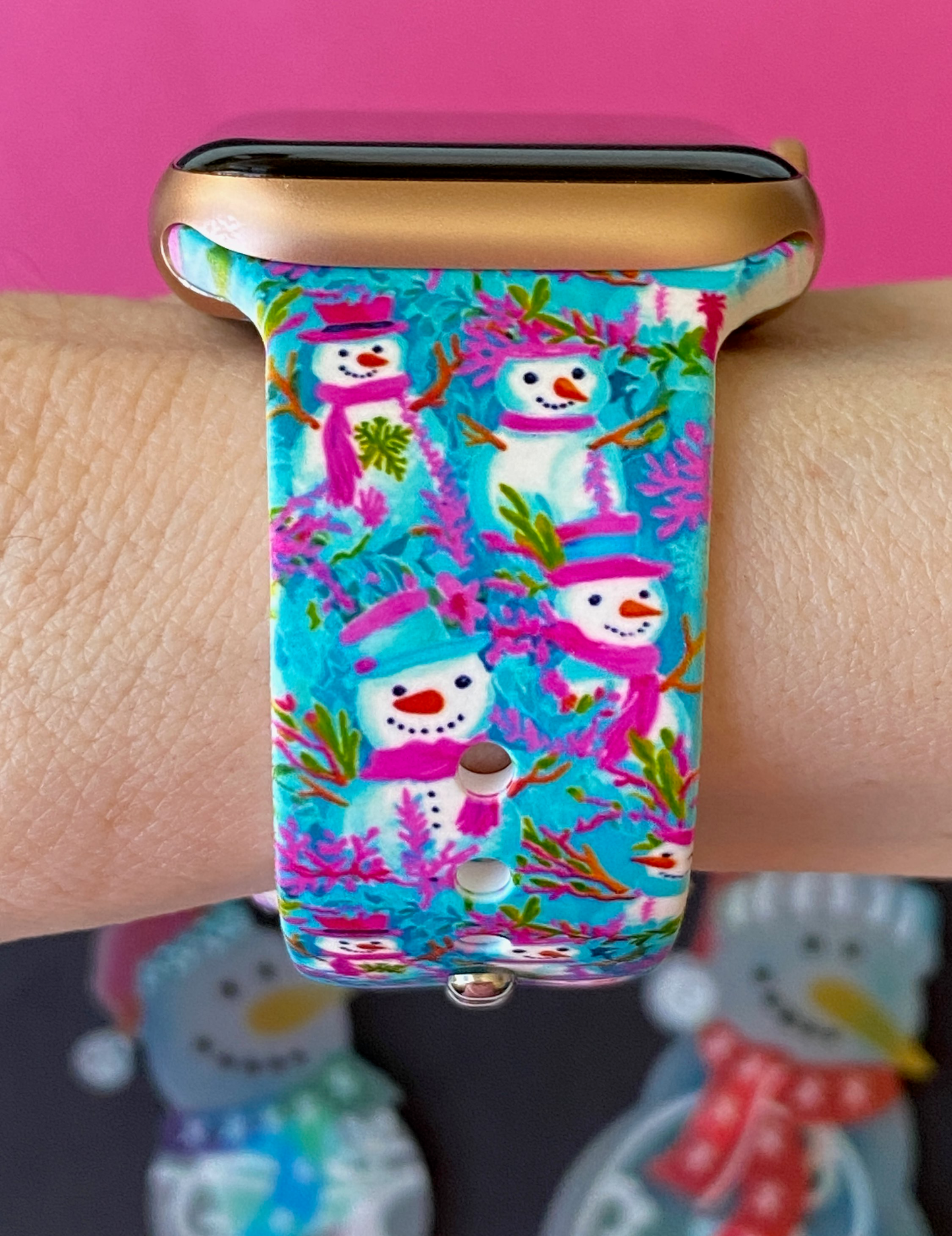 Christmas Winter Snowman Apple Watch Band