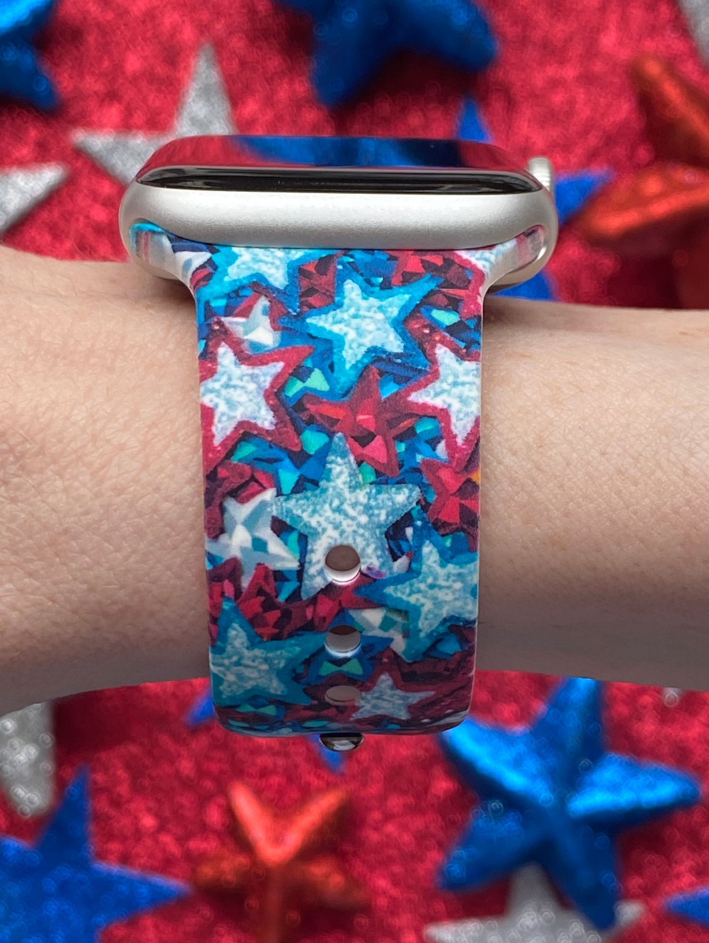 4th of July Stars Apple Watch Band