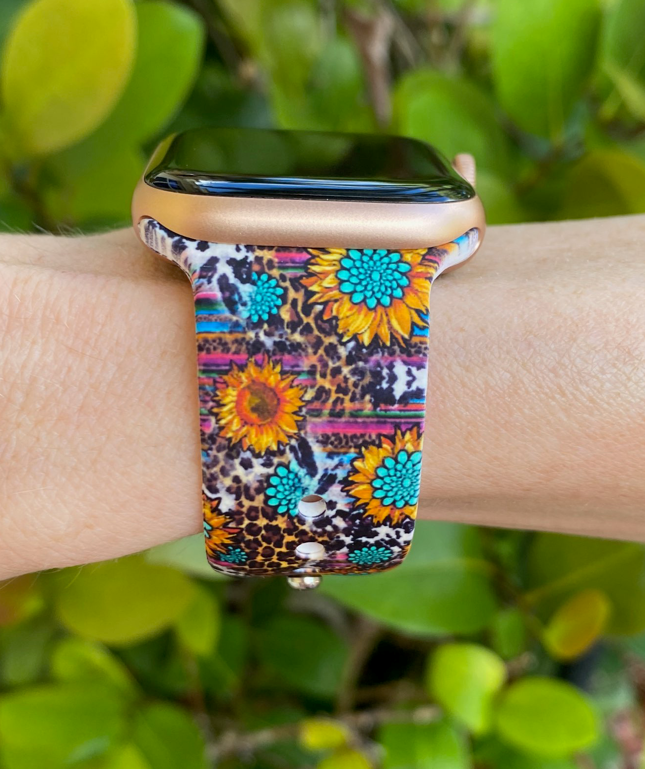 Sunflower Serape Apple Watch Band