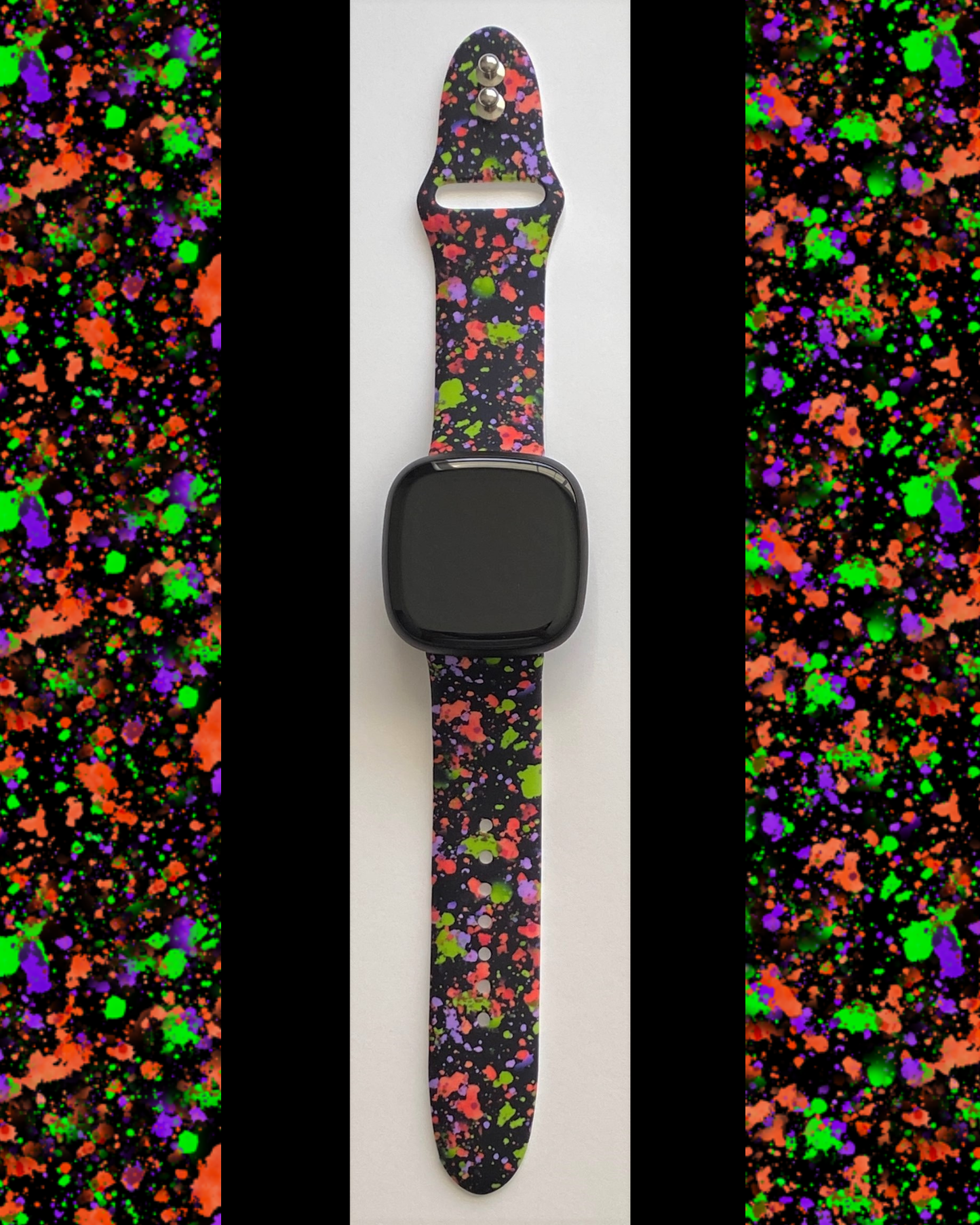 Neon Splatter Fitbit Versa 1/2 Watch Band