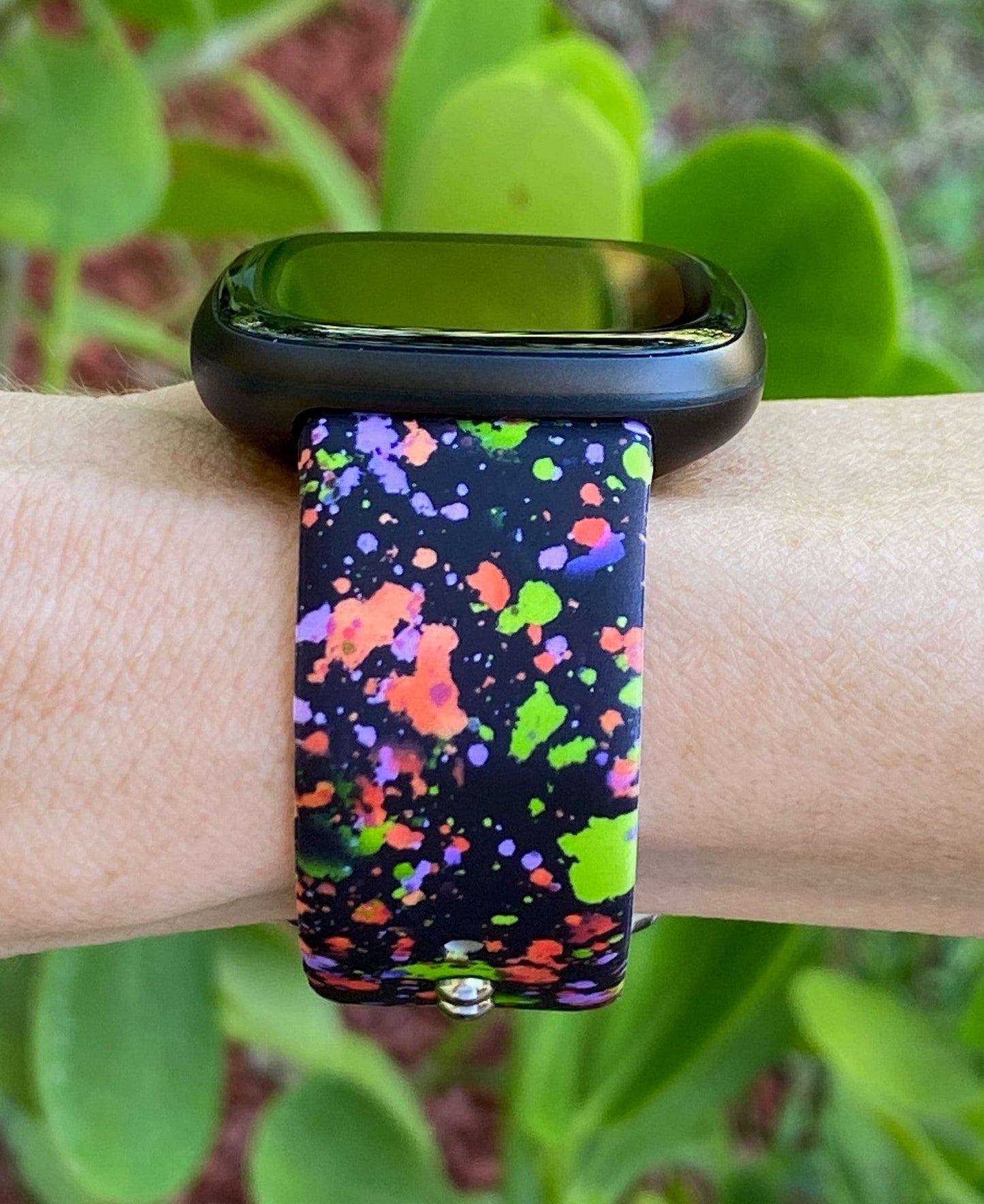 Neon Splatter Fitbit Versa 3/Versa 4/Sense/Sense 2 Watch Band