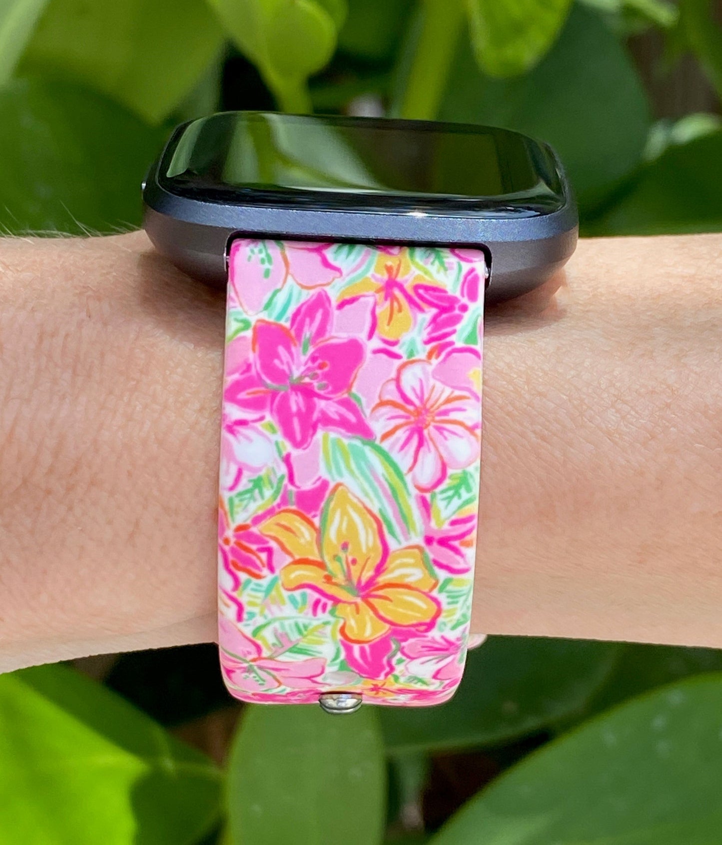 Pink Tropics Fitbit Versa 3/Versa 4/Sense/Sense 2 Watch Band