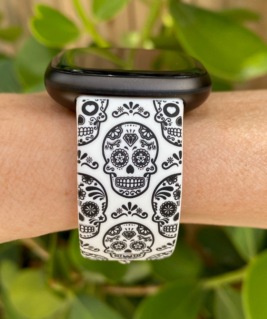 Skulls Halloween Fitbit Versa 3/Versa 4/Sense/Sense 2 Watch Band