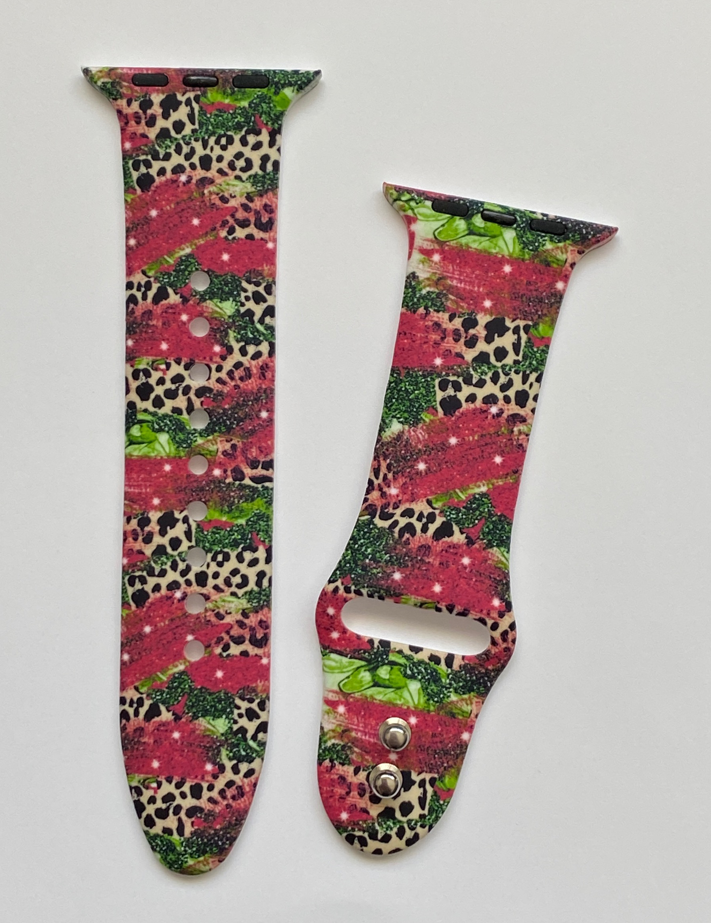 Christmas Leopard Apple Watch Band