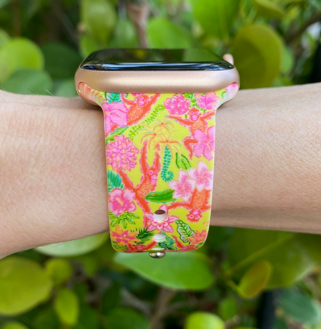 Tropical Yellow Apple Watch Band