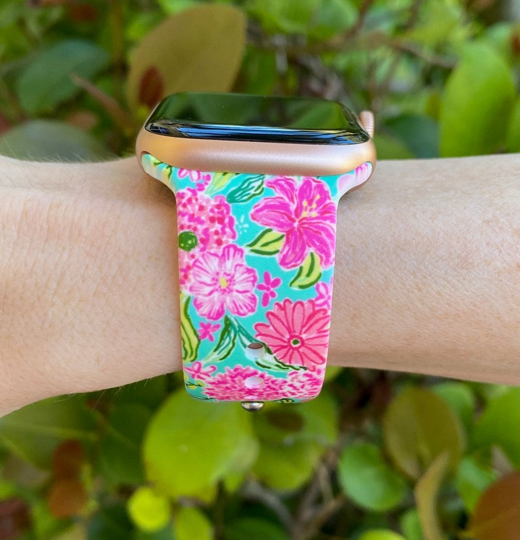 Pink Blooms Apple Watch Band