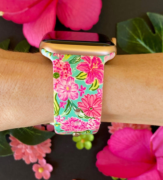 Pink Blooms Apple Watch Band