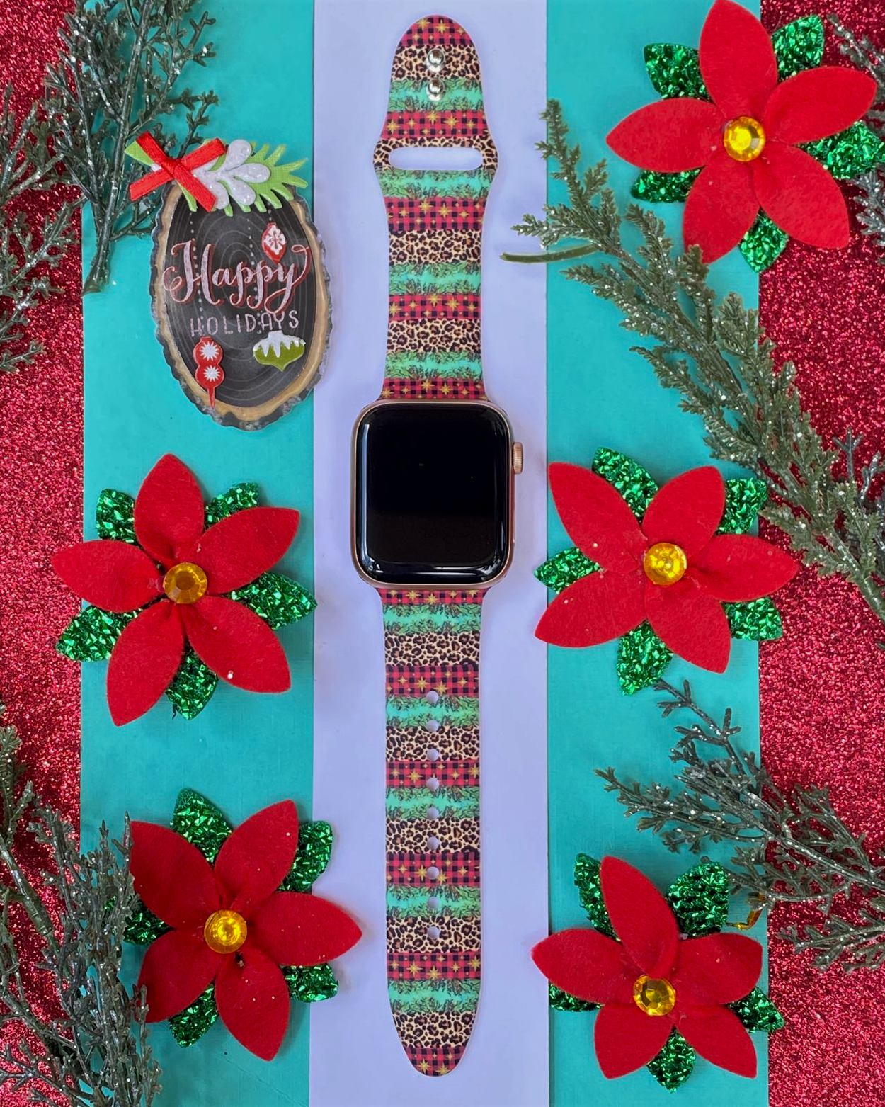 Festive Christmas Apple Watch Band