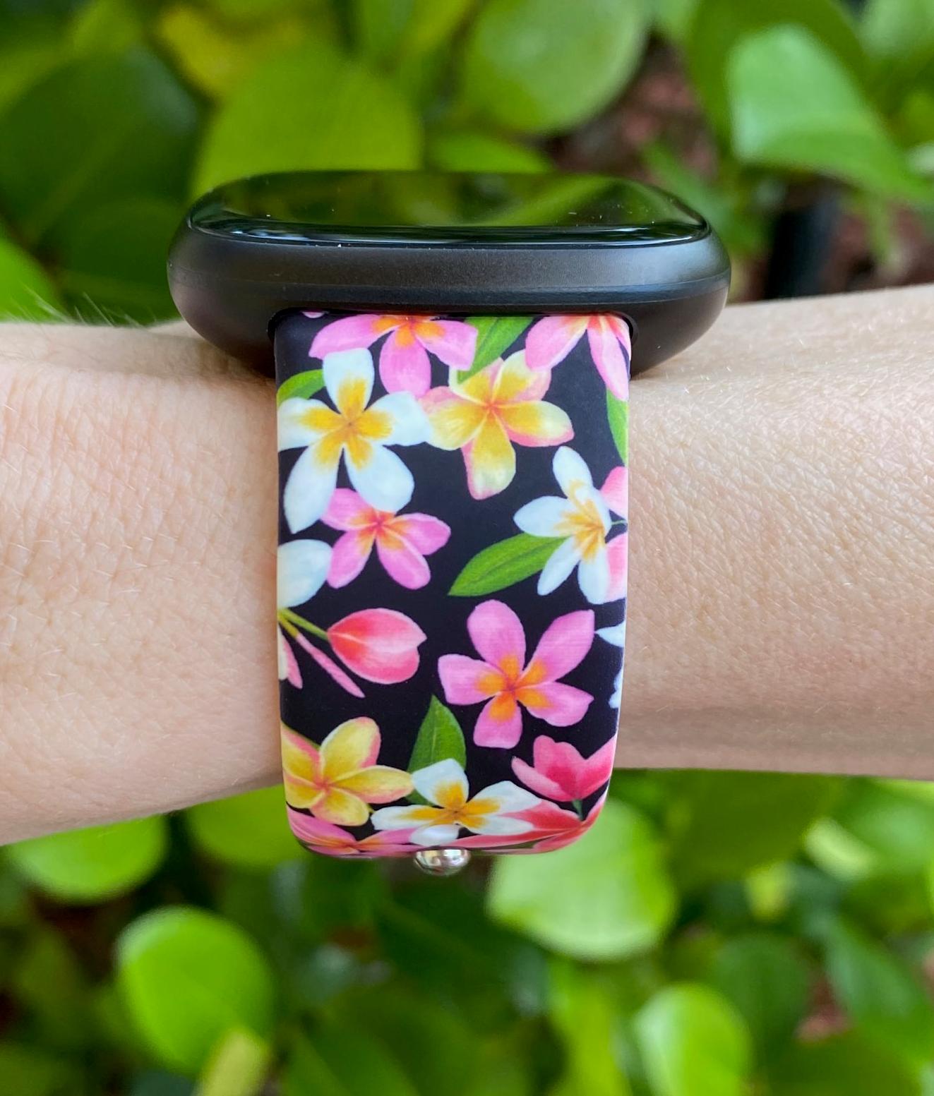 Plumeria Fitbit Versa 3/Versa 4/Sense/Sense 2 Watch Band