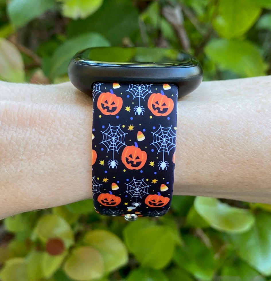Halloween Pumpkins Fitbit Versa 3/Versa 4/Sense/Sense 2 Watch Band