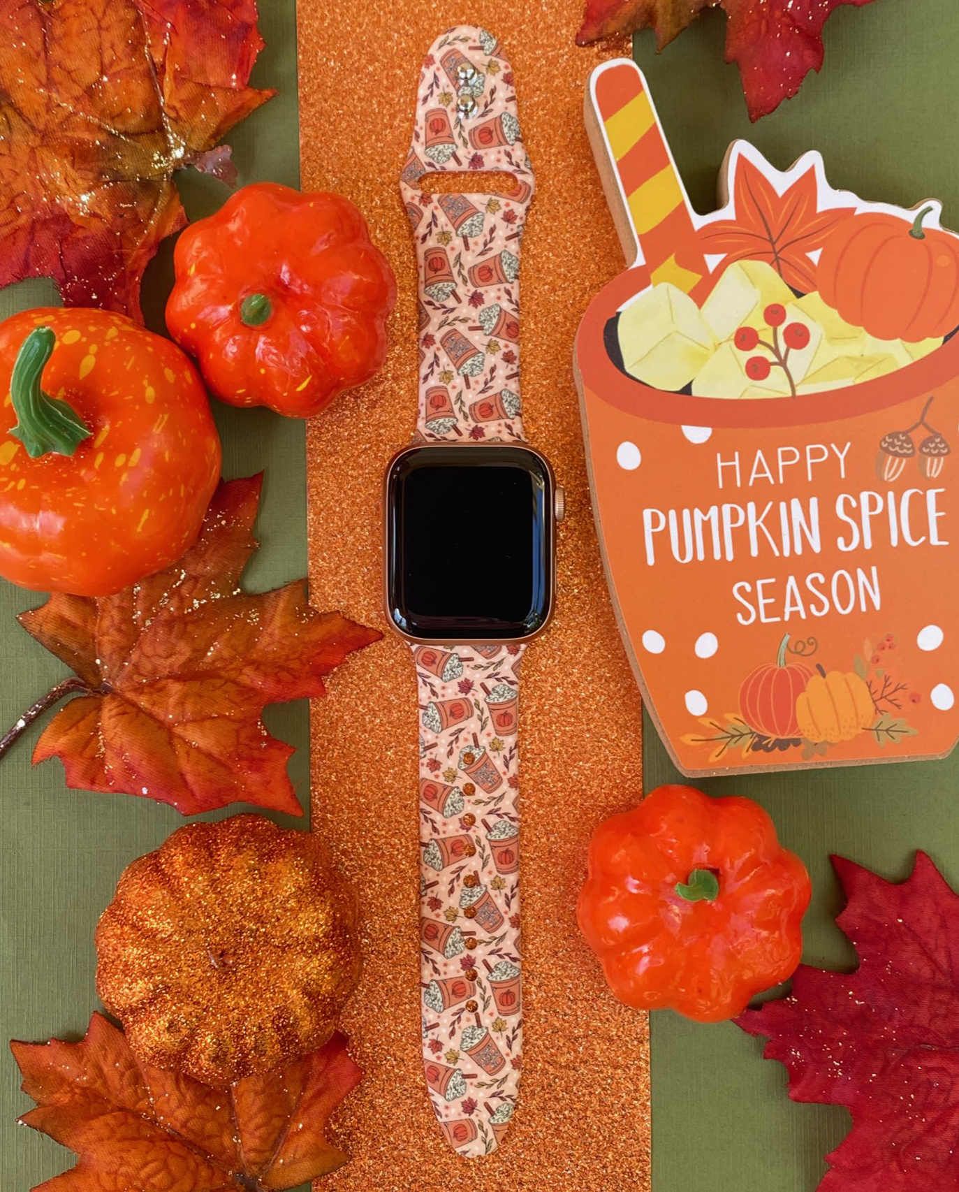 Pumpkin Spice Lover Apple Watch Band