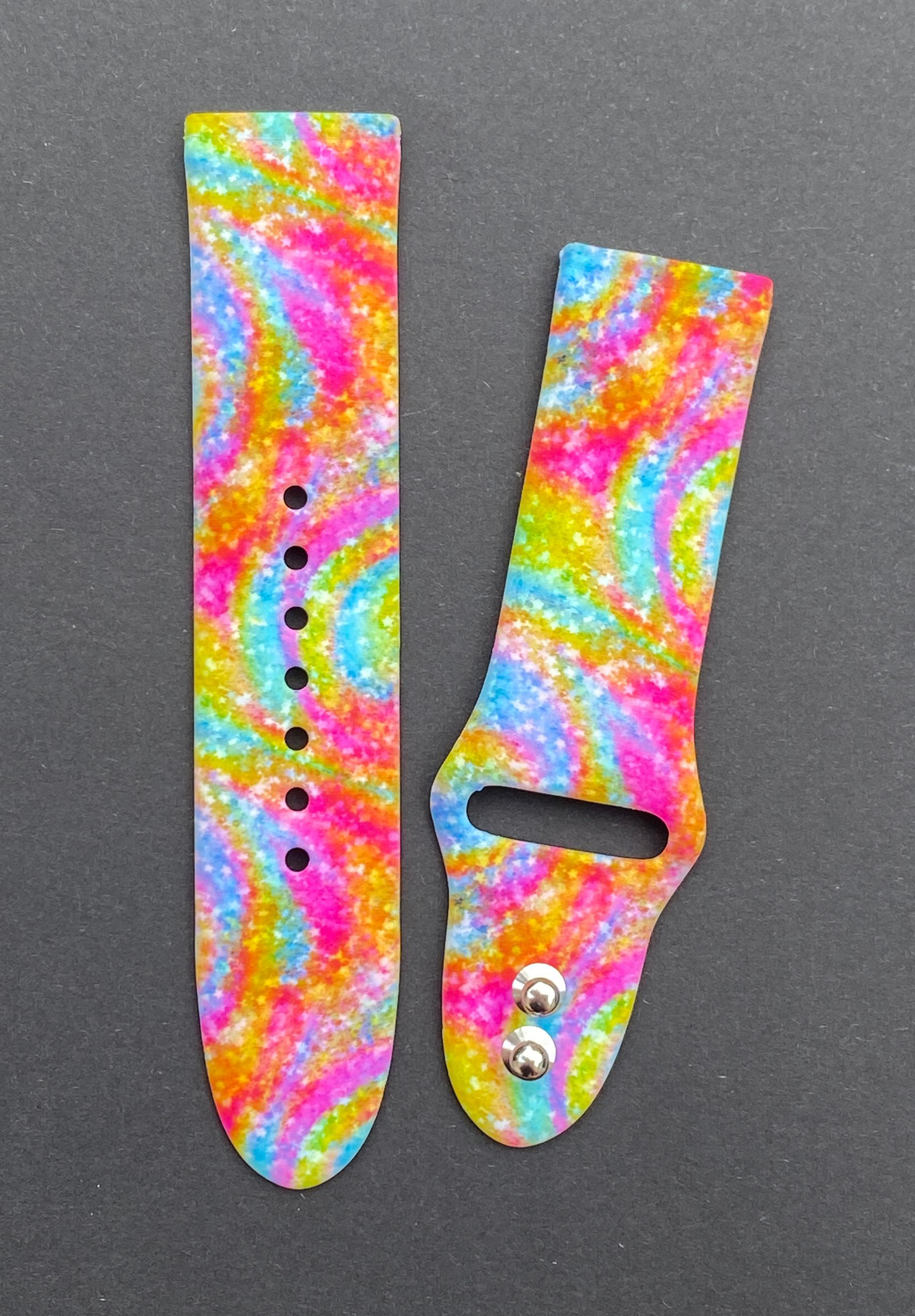 Rainbow Swirl Fitbit Versa 3/Versa 4/Sense/Sense 2 Watch Band