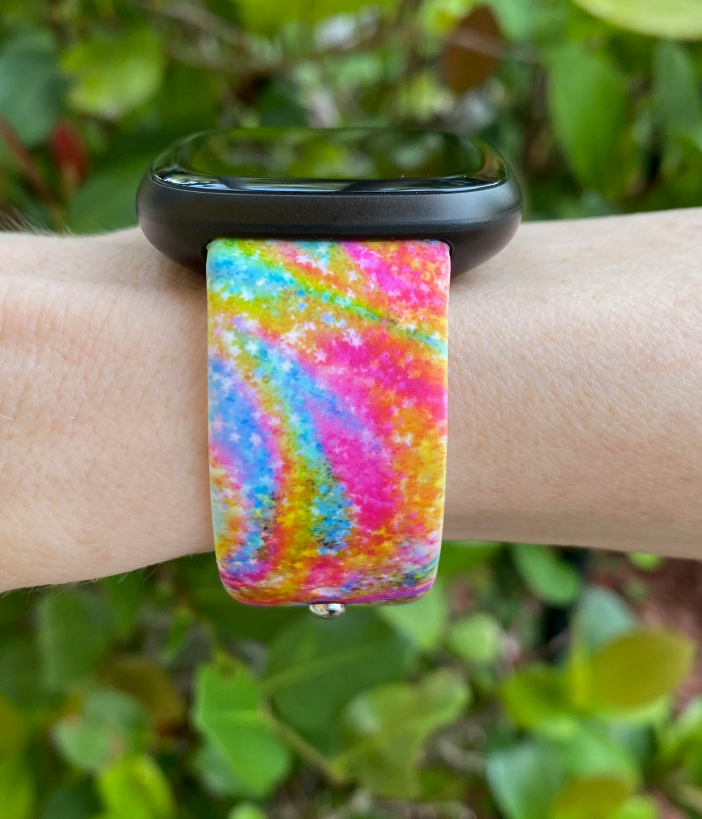 Rainbow Swirl Fitbit Versa 3/Versa 4/Sense/Sense 2 Watch Band