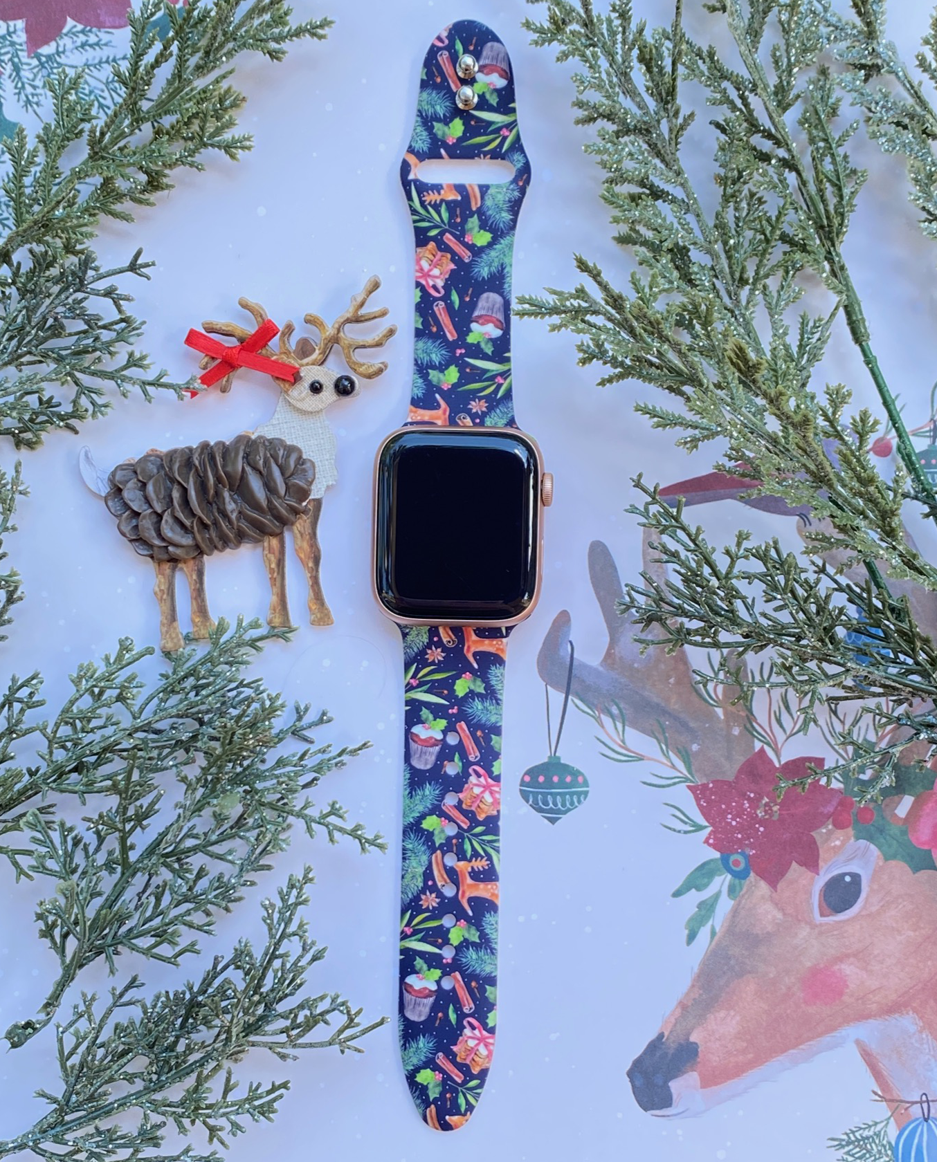 Vintage Christmas Apple Watch Band
