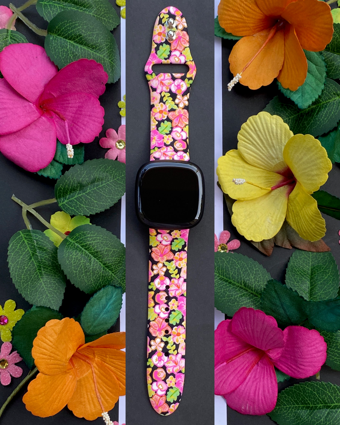 Sunshine Floral Fitbit Versa 1/2 Watch Band