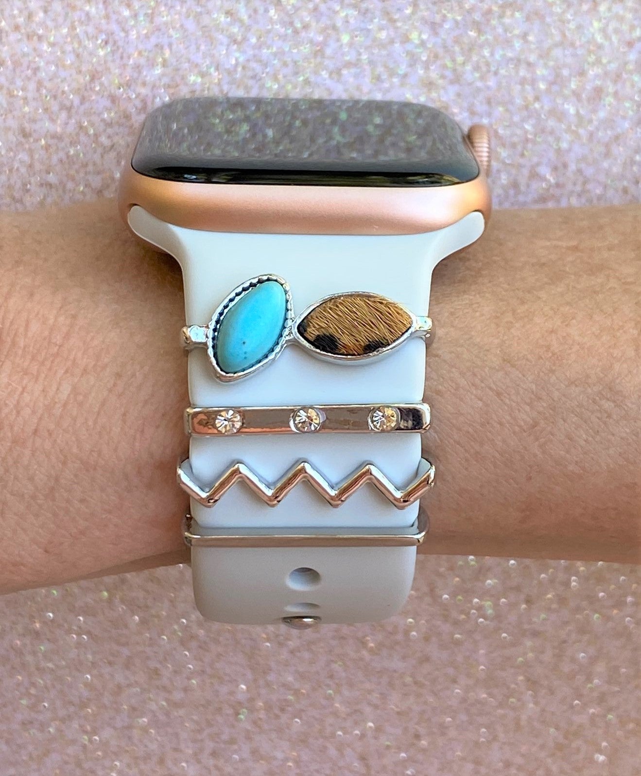 Western Leopard Stackable Watch Charm