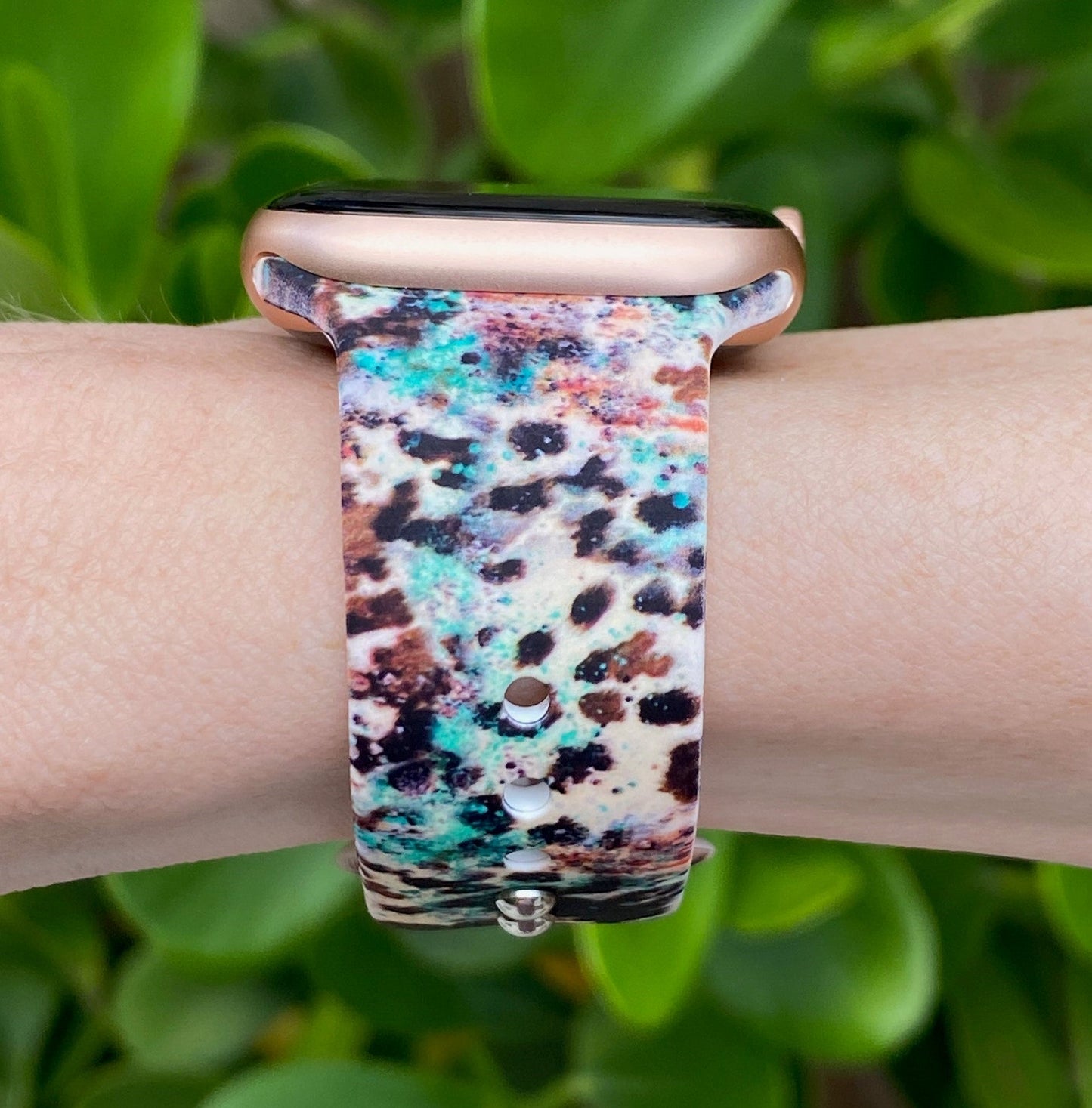 Western Cow Print Apple Watch Band