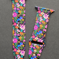 Summer Flowers Black Apple Watch Band