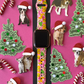Christmas Lights Dog Apple Watch Band