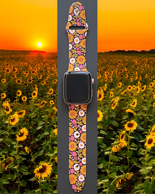 Fall Sunflower Apple Watch Band