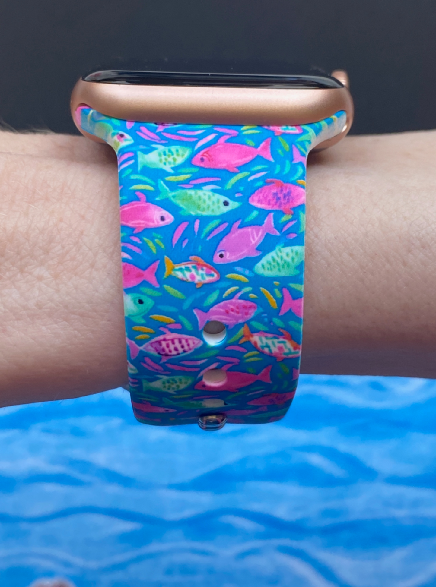 Neon Fish Apple Watch Band
