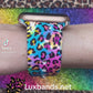Neon Leopard Apple Watch Band