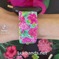 Pink Blooms Fitbit Versa 3/Versa 4/Sense/Sense 2 Watch Band