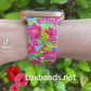 Colorful Hibiscus Apple Watch Band