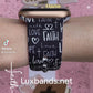 Faith Love Hope Black Apple Watch Band