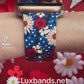 4th of July Floral Apple Watch Band