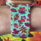 Teal Fall Leaves Apple Watch Band