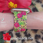 Tropical Hibiscus Leopard Apple Watch Band