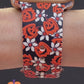 Pumpkin and Flowers Apple Watch Band
