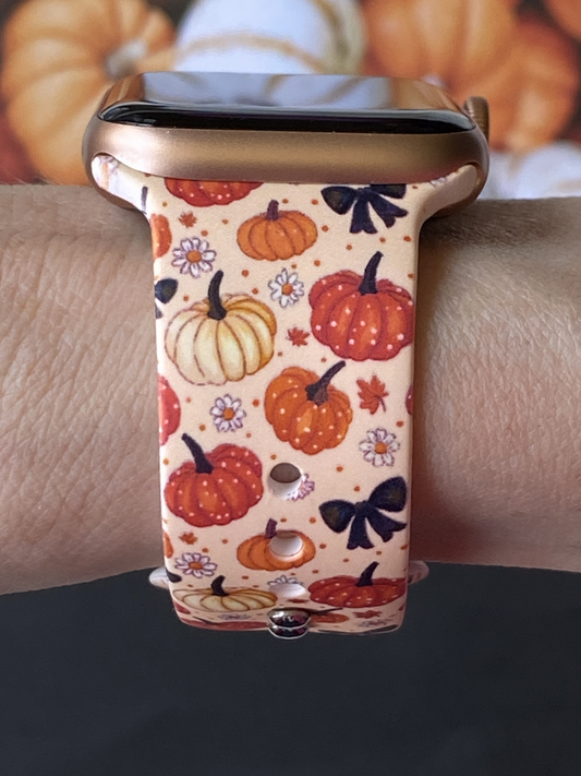 Pumpkin Bows Apple Watch Band