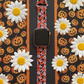 Pumpkin and Flowers Apple Watch Band