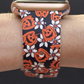 Pumpkin and Flowers Apple Watch Band